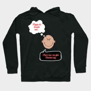 Humorous Valentines: The Face Logo with Speech Bubbles Hoodie